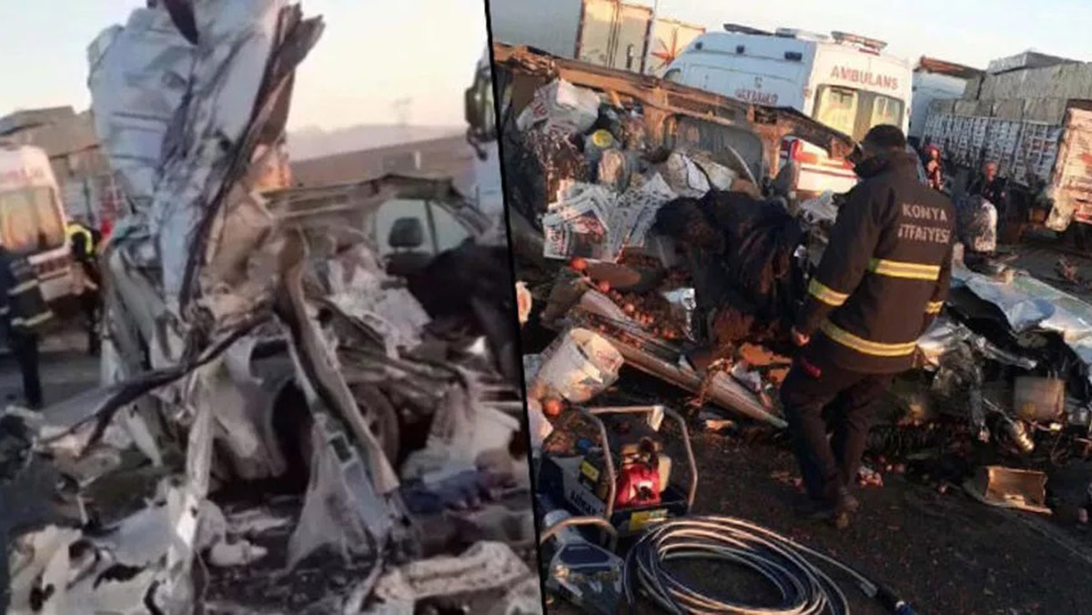 Hafif ticari araç tır'a arkadan çarptı: 1 ölü, 1 yaralı