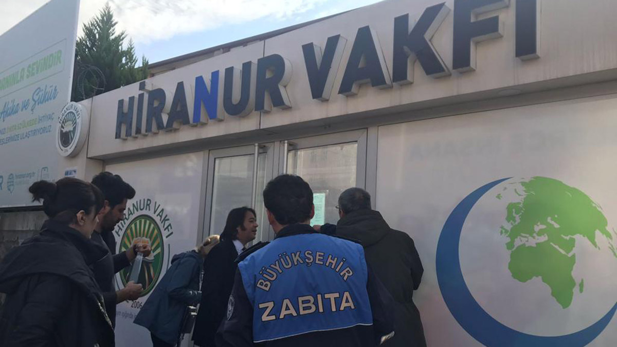 Hiranur Vakfı'na ait yapı mühürlendi