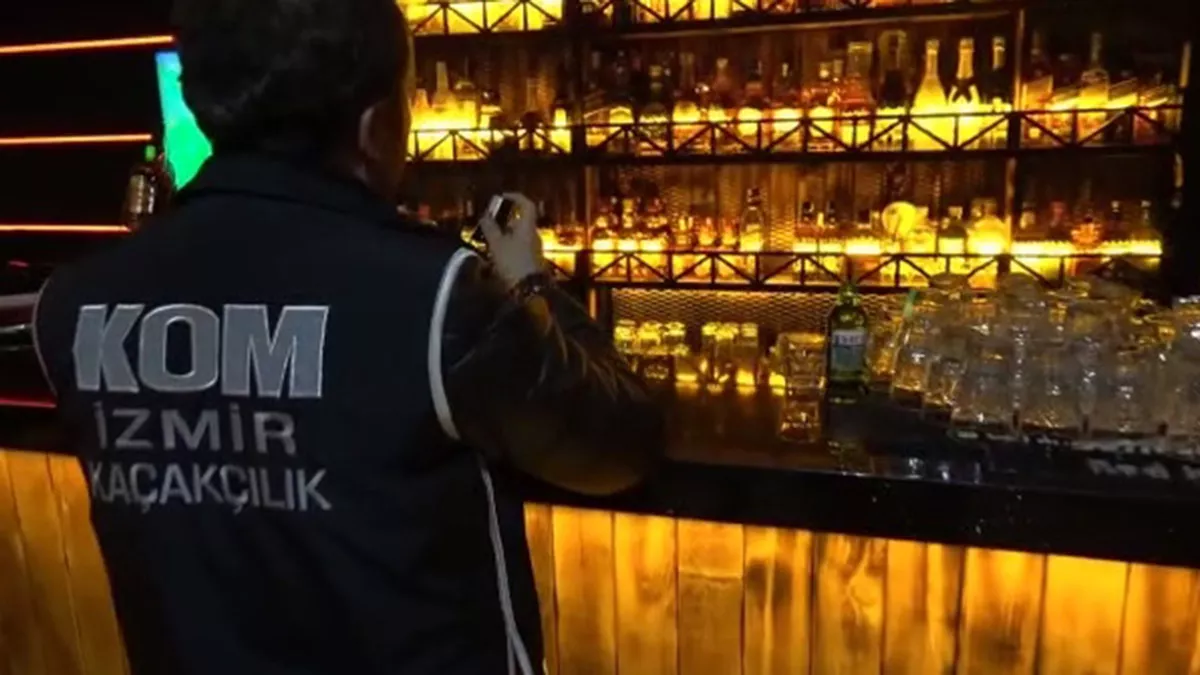 İzmir'de 14 mekanda sahte içki ele geçirildi