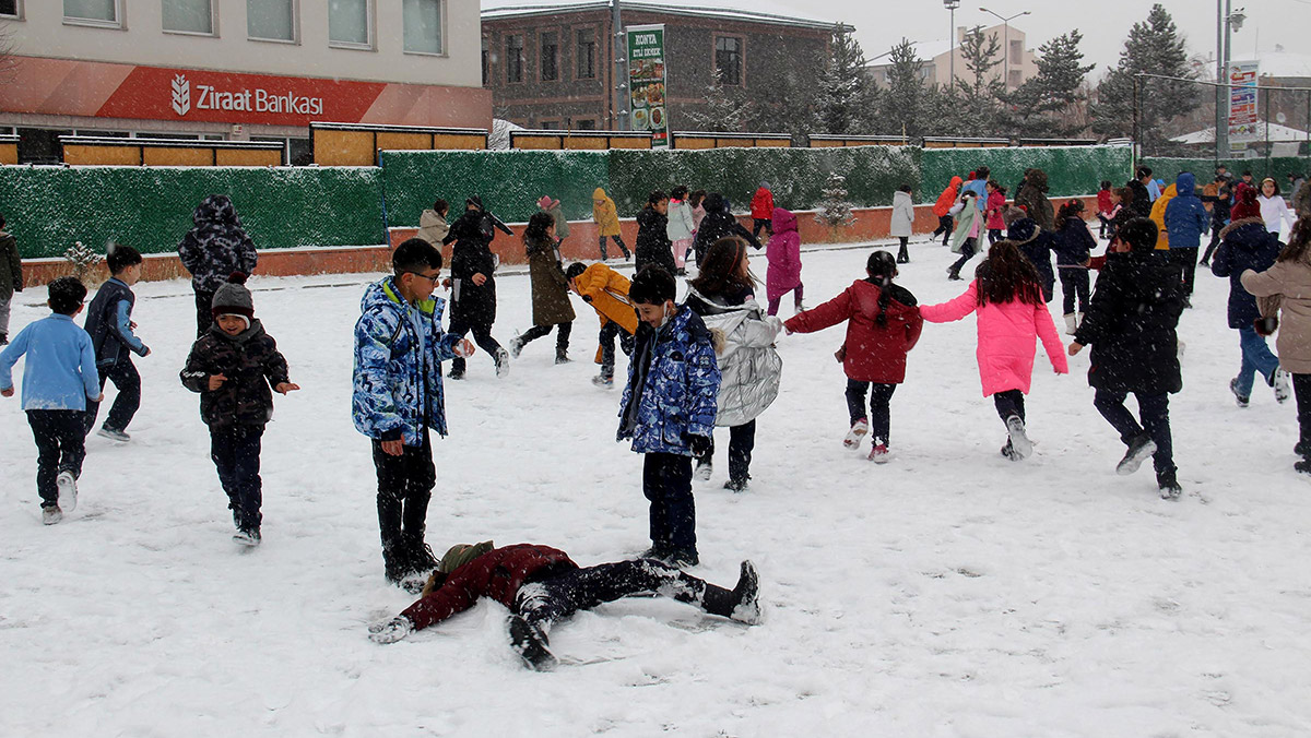 Kars ve Ardahan'da kar yağışı