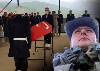 Kazada ölen uzman er için askeri tören