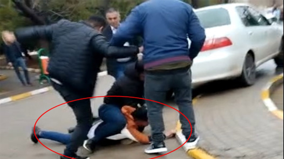 Kızıltepe'de, hastane bahçesinde kavga
