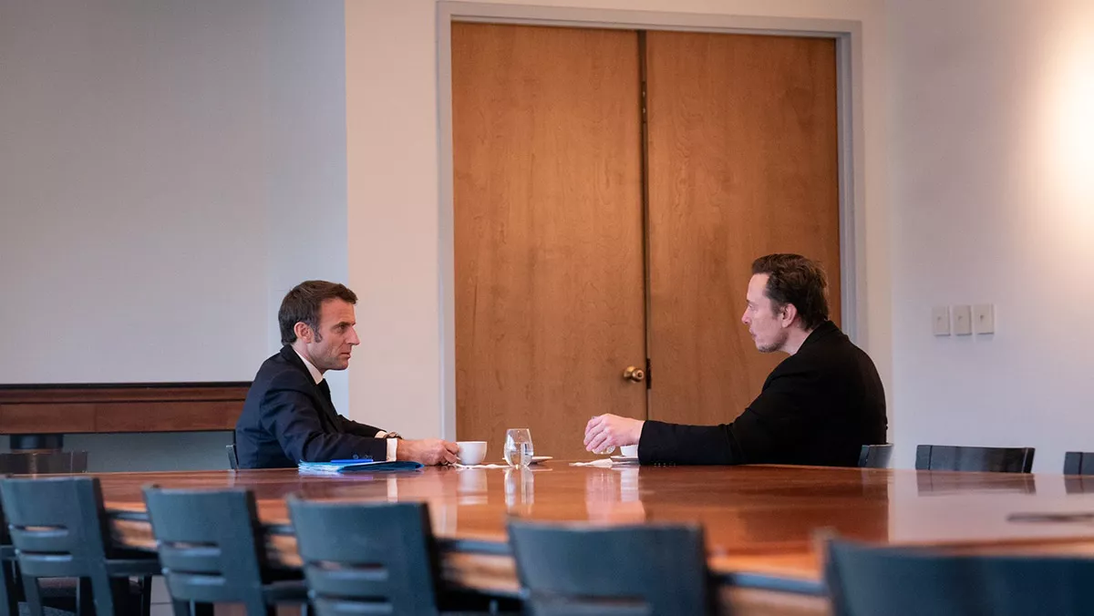 Macron elon musk ile görüştü