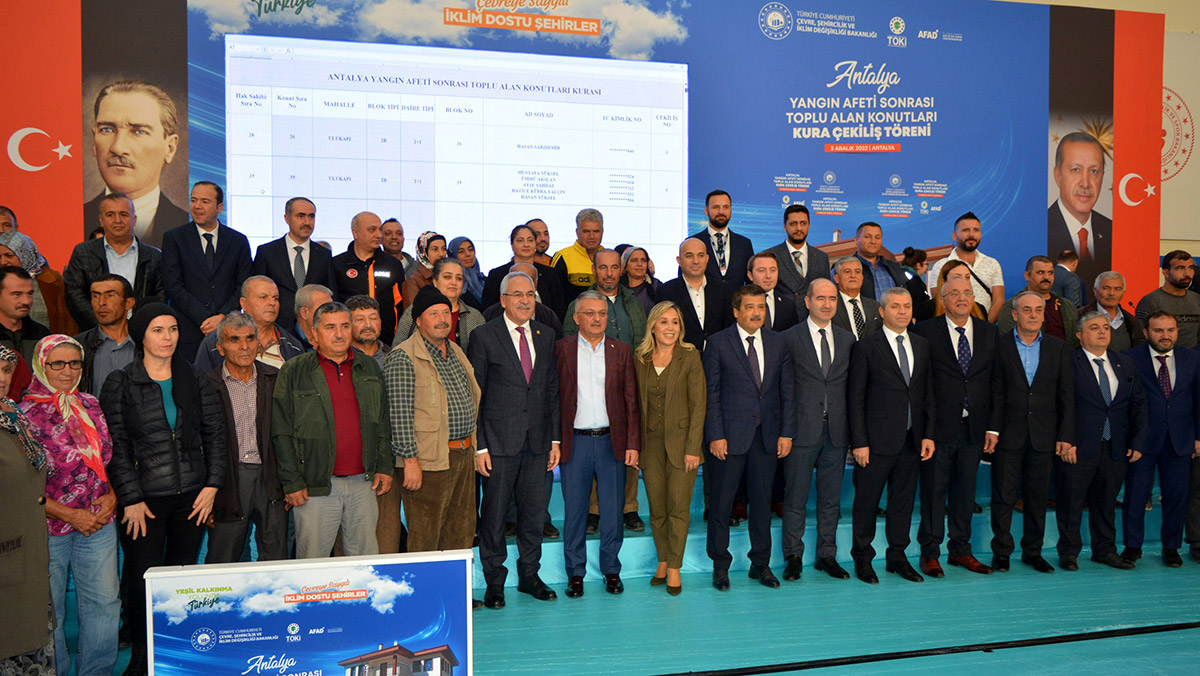 Manavgat yangını mağdurları için 297 konut yapıldı