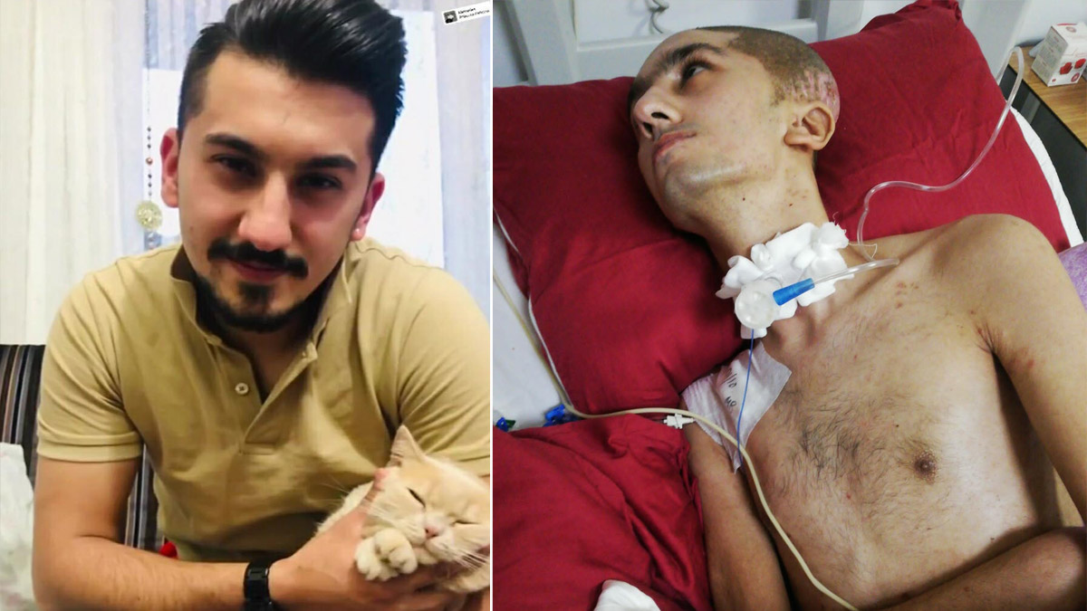 Motokurye Onur, kaza sonucu yatağa bağlı kaldı