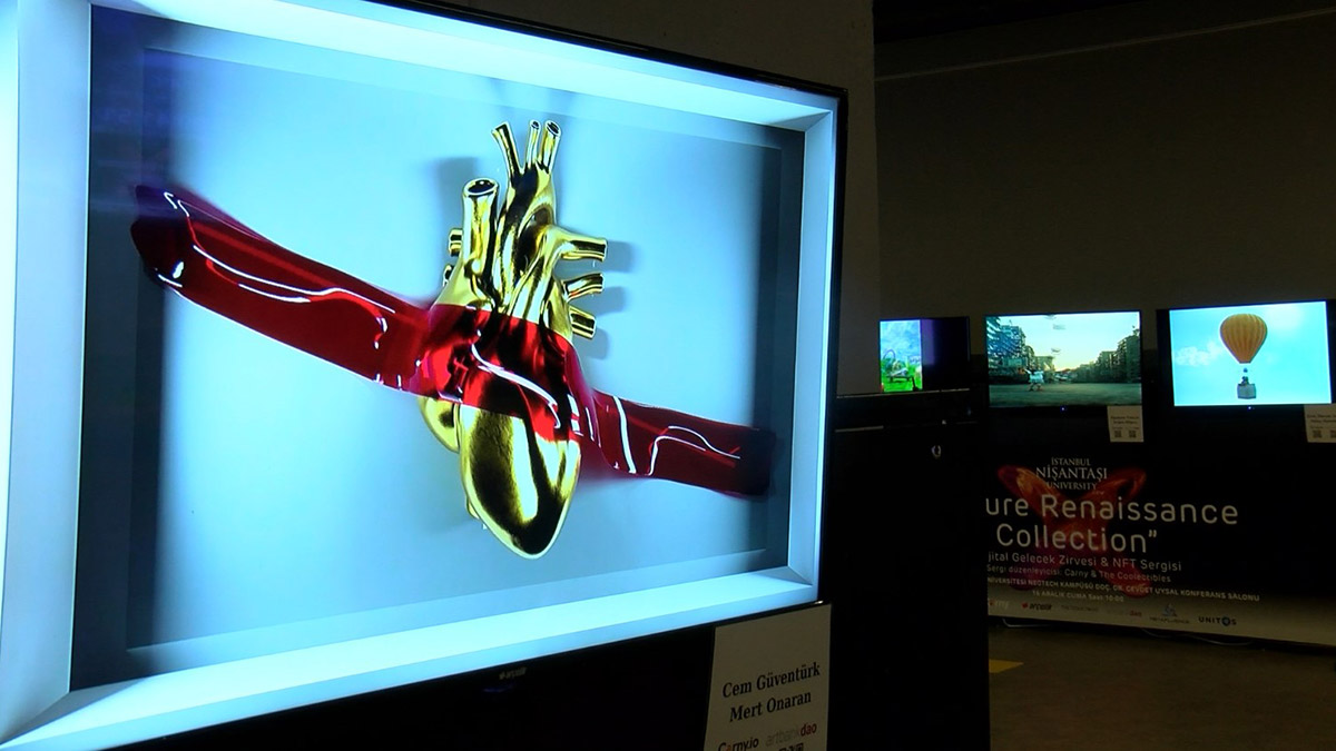 NFT eserlerinden oluşan sergiye büyük ilgi