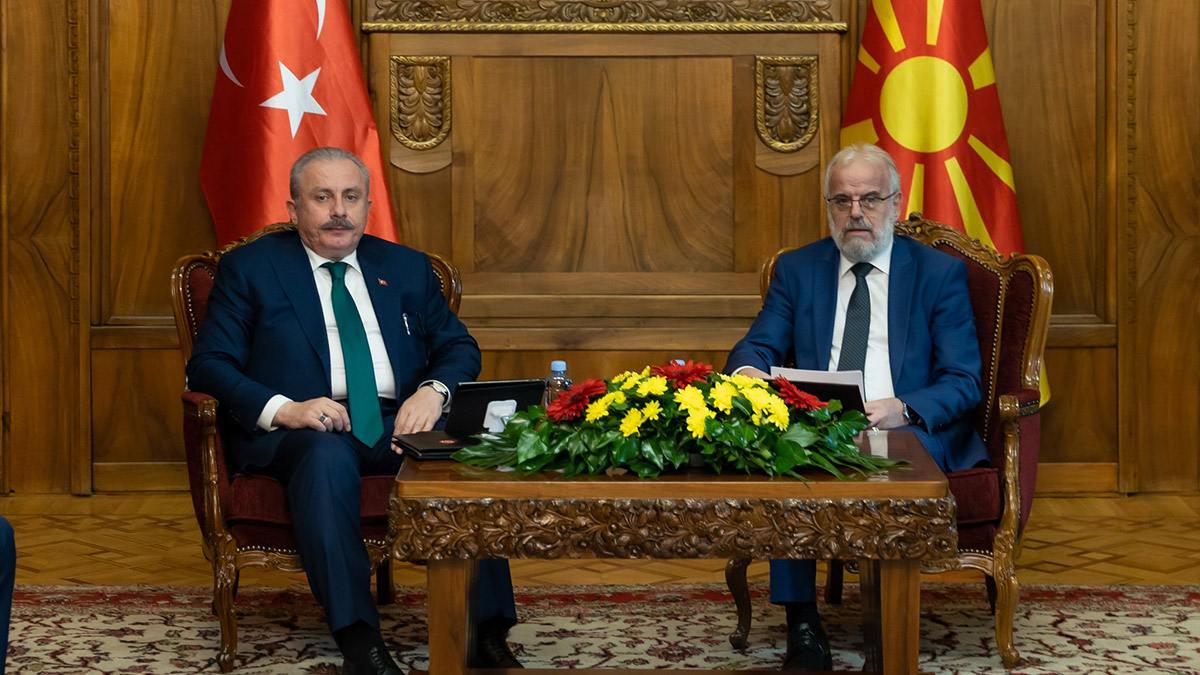Şentop, Kuzey Makedonya Meclis Başkanı ile görüştü