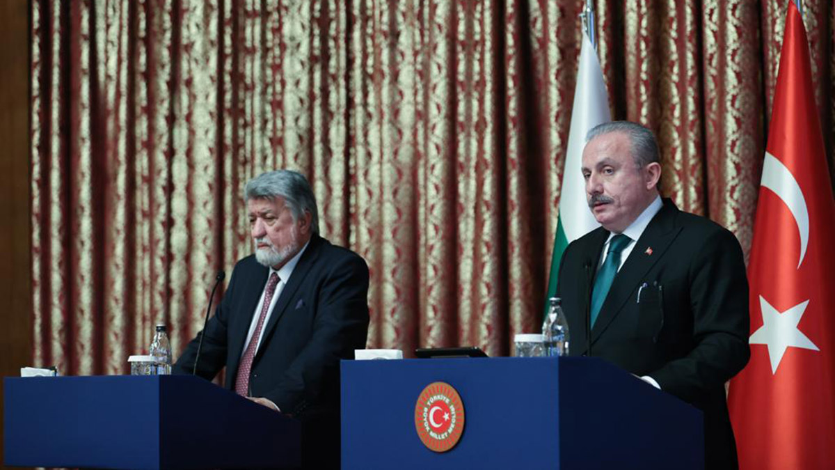 Şentop ile Bulgaristan Meclis Başkanı'ndan ortak açıklama