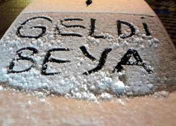 Tekirdağ'ın yüksek kesimlerine kar yağdı