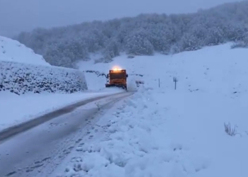 Tunceli'de yoğun kar yağışı; kara yolu kapandı