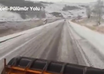 Tunceli'nin yüksek kesimlerinde kar yağışı