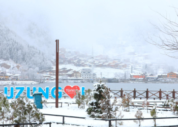 Uzungöl'de kar güzelliği
