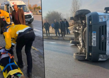 Van'da okul servisi devrildi: 11 öğrenci yaralı