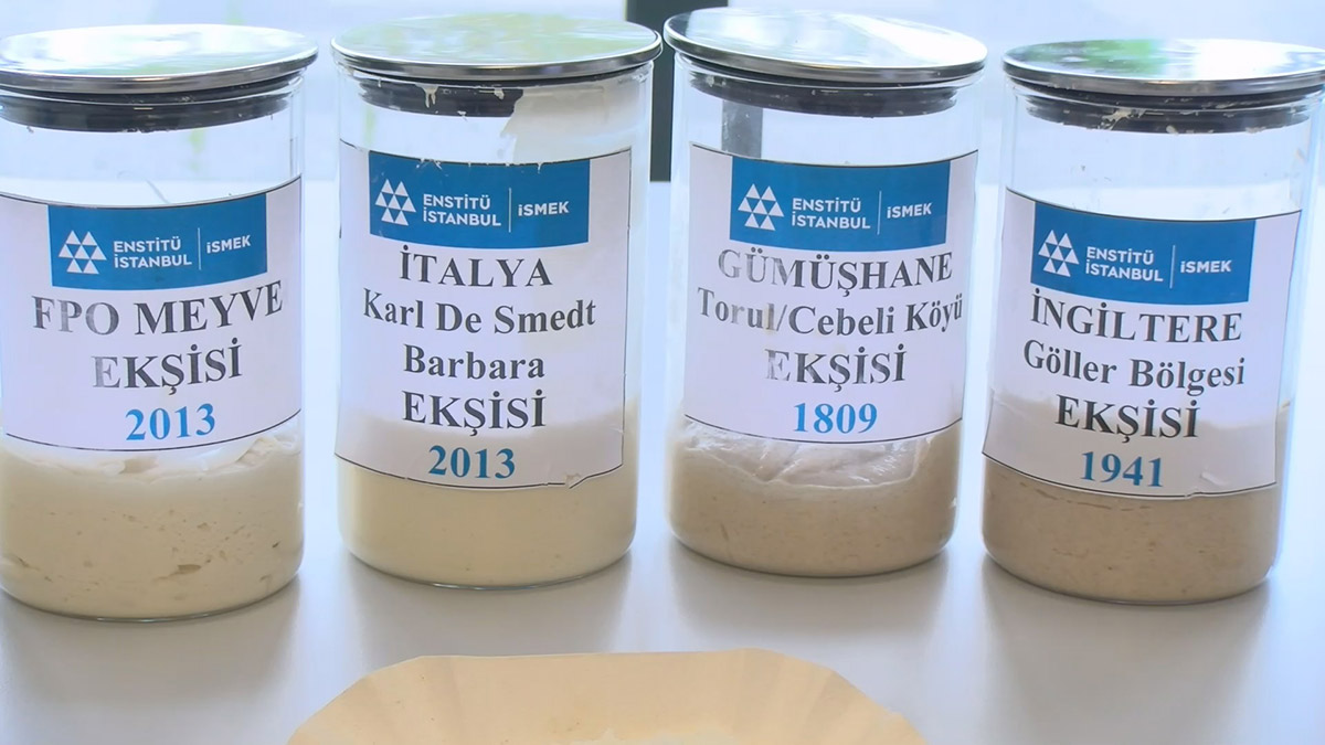 Tarihi 1800'lü yıllara kadar uzanan asırlık ekmek mayaları, Fırıncılık ve Pastacılık Okulu'nun ekşi maya bankasından çıkıp kursiyerlerin eğitiminde kullanılıyor.