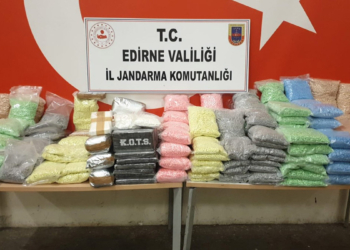 Edirne'de TIR'da 35 kilo kokain ele geçirildi