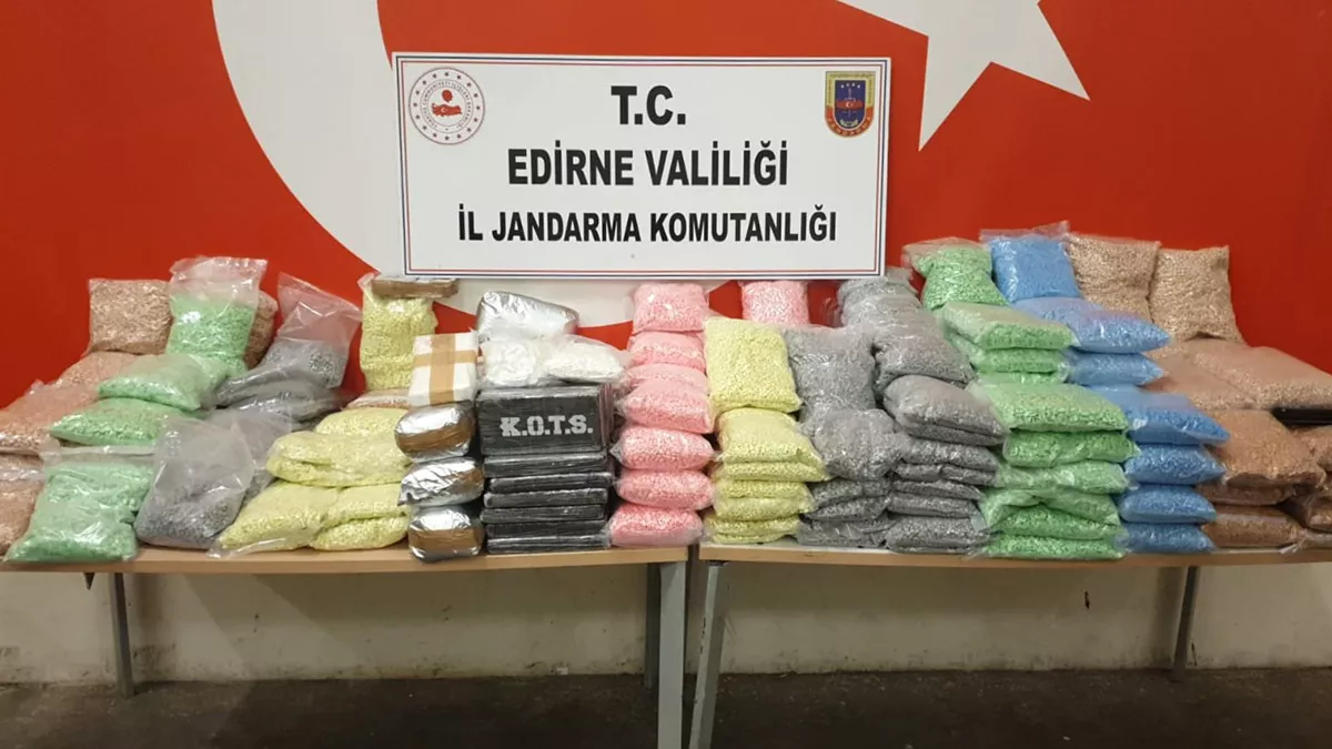 Edirne'de tir'da 35 kilo kokain ele geçirildi