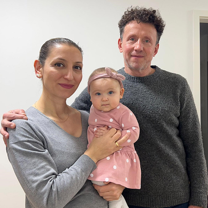 İki kez tüp bebek tedavisi olan çiftin mutluluğu