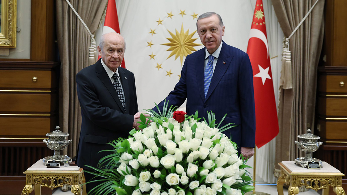 Cumhurbaşkanı Erdoğan, Bahçeli ile görüştü