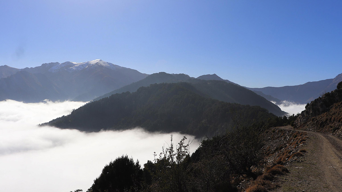 Denizli'de sis bulutu güzelliği