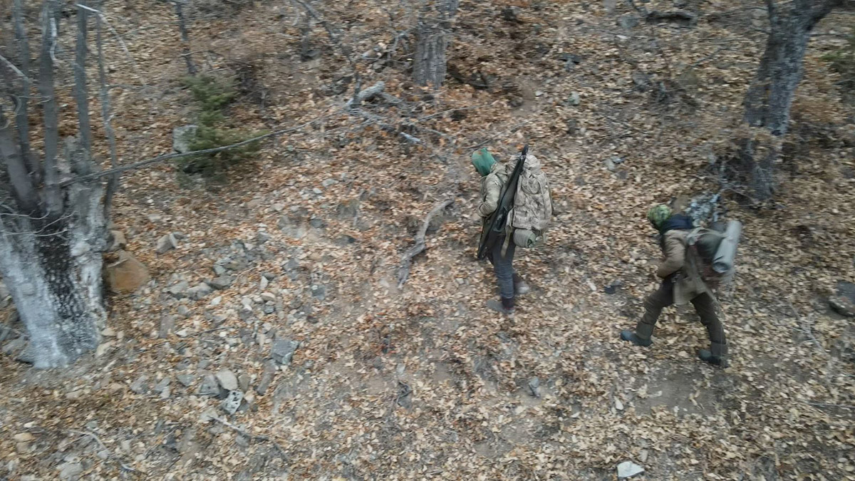 Dronla tespit edilen 2 kaçak avcıya para cezası