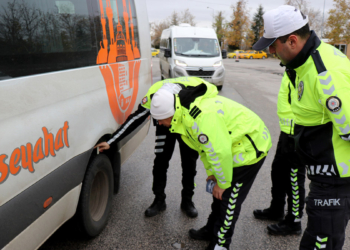 Edirne'de zorunlu kış lastiği denetimi