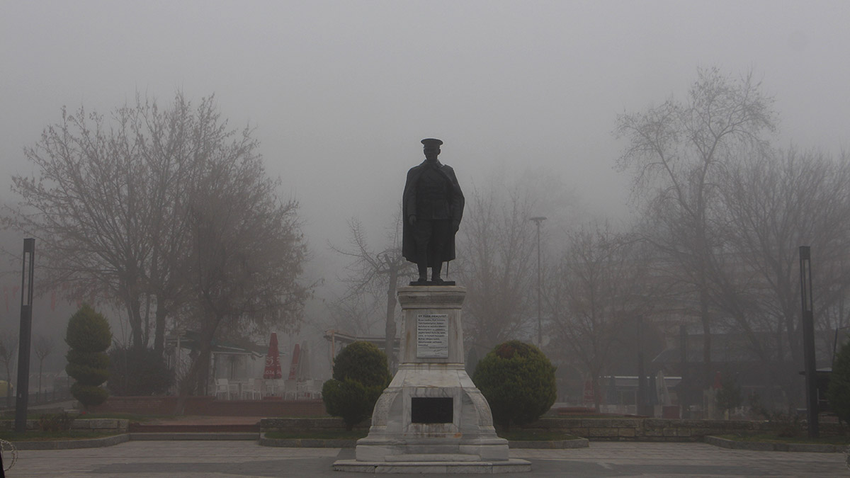 Edirne'de yoğun sis