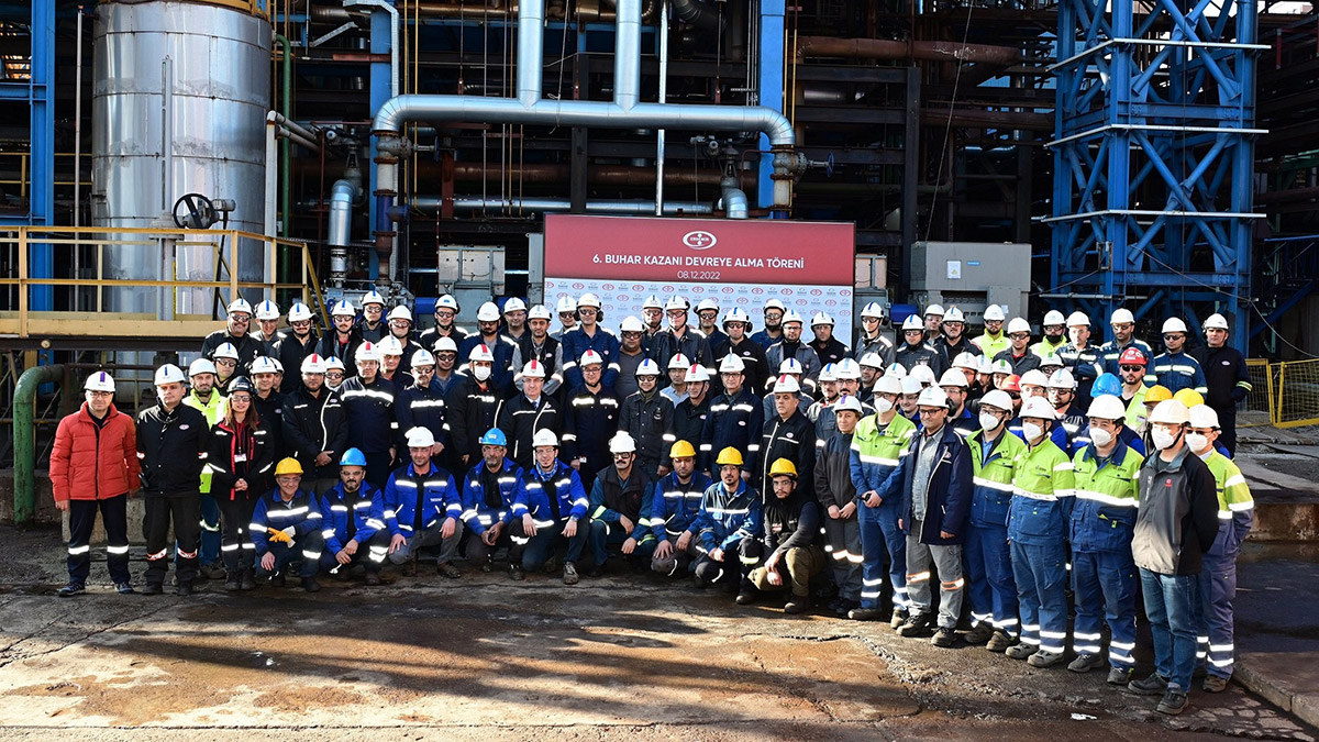 Erdemir, altıncı buhar kazanını devreye aldı