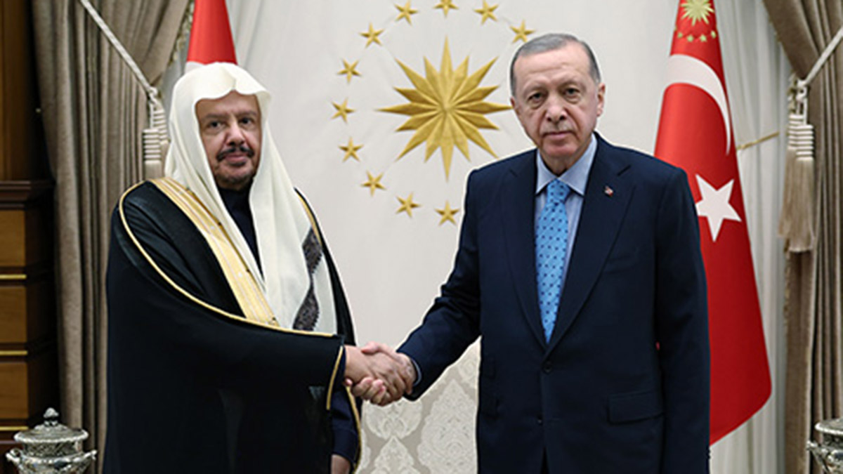 Erdoğan Suudi Arabistan Şura Meclisi Başkanını kabul etti