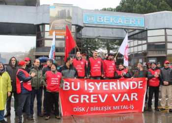 Bekaert Kocaeli fabrikasında işçiler grevde