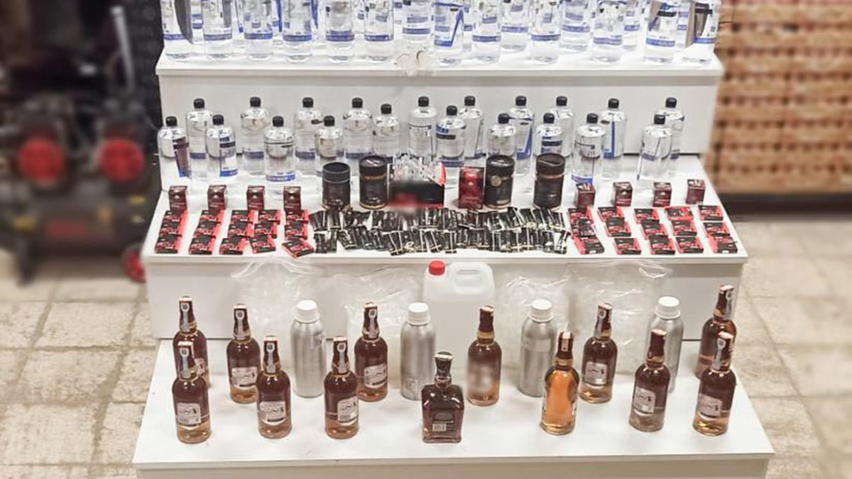 Eskişehir'de 112 litre sahte içkiye 2 gözaltı