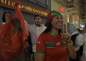 Faslılar çeyrek final sevincini kutladı