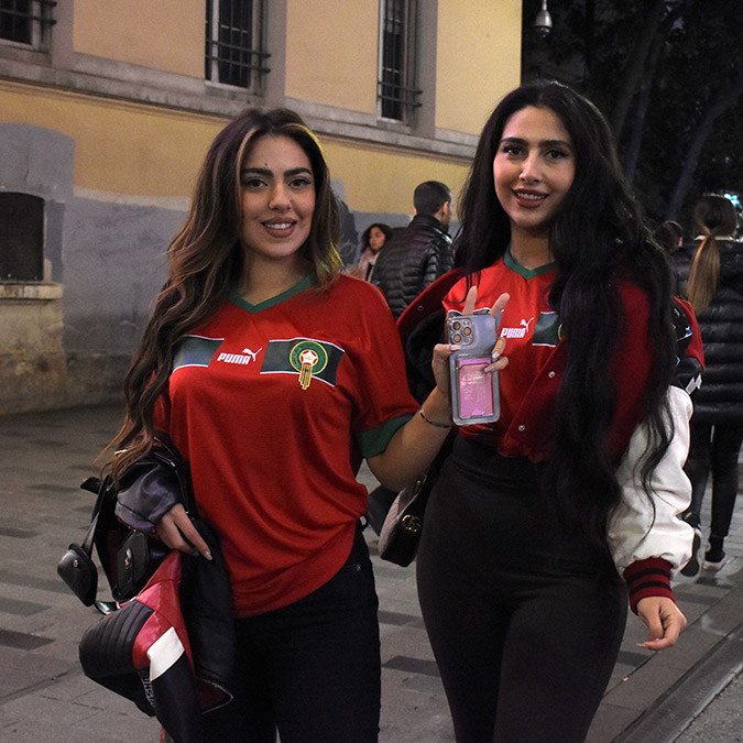 Faslılar çeyrek final sevincini kutladı