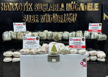 Kargo şirketine düzenlenen operasyonda 93 kilo esrar ele geçirildi
