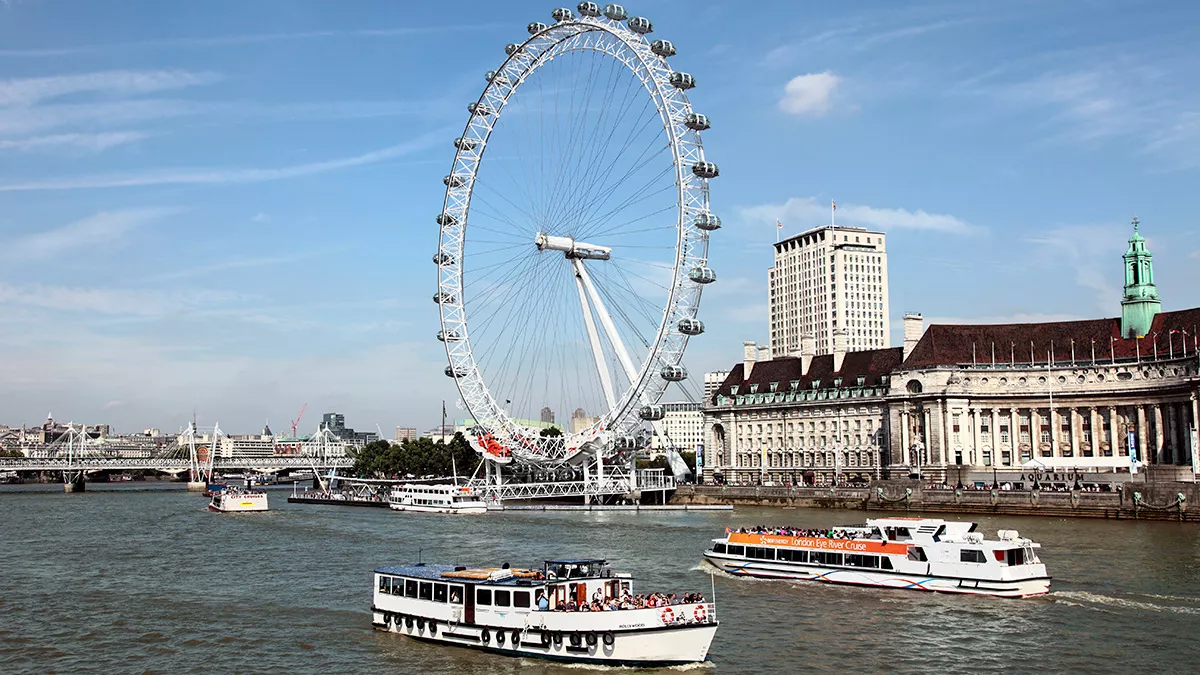 London eye with river thames - yazarlar - haberton