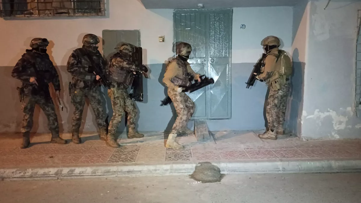Mersin'de deaş terör örgütü operasyonu