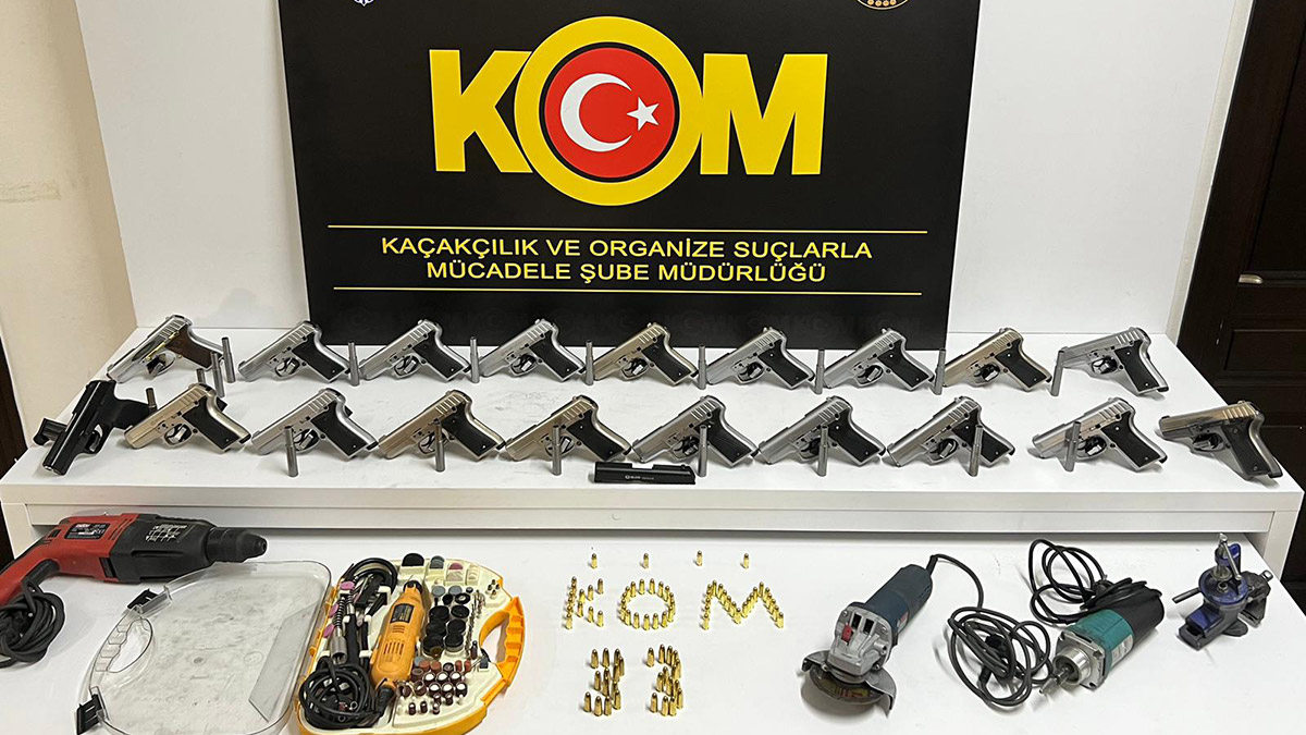 Mersin'de silah kaçakçılığı operasyonu; 17 gözaltı