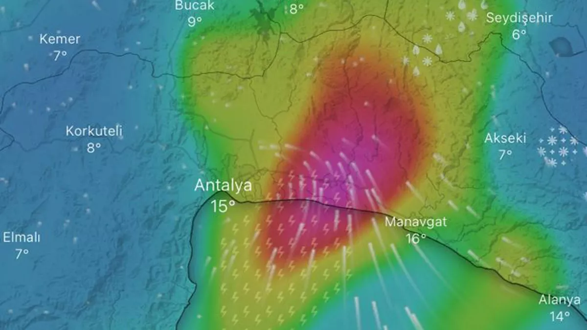 Antalya'da turuncu kod uyarısı