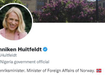 Norveç Twitter'dan Nijerya etiketinin kaldırılmasını istedi