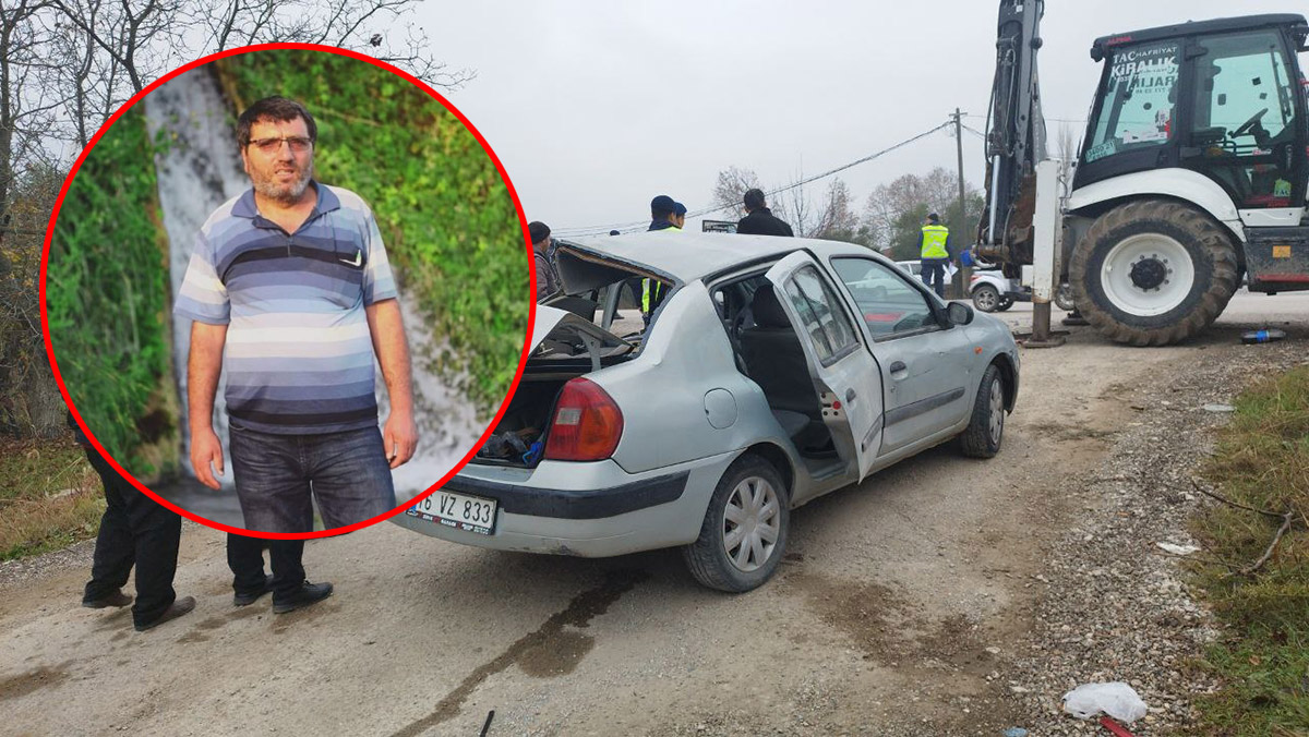 Otomobilin çarptığı kepçe operatörü öldü