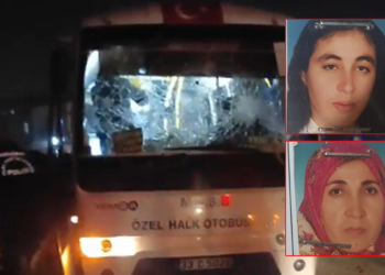 Anne-kızı ayıran kaza; Otobüsü taşladılar
