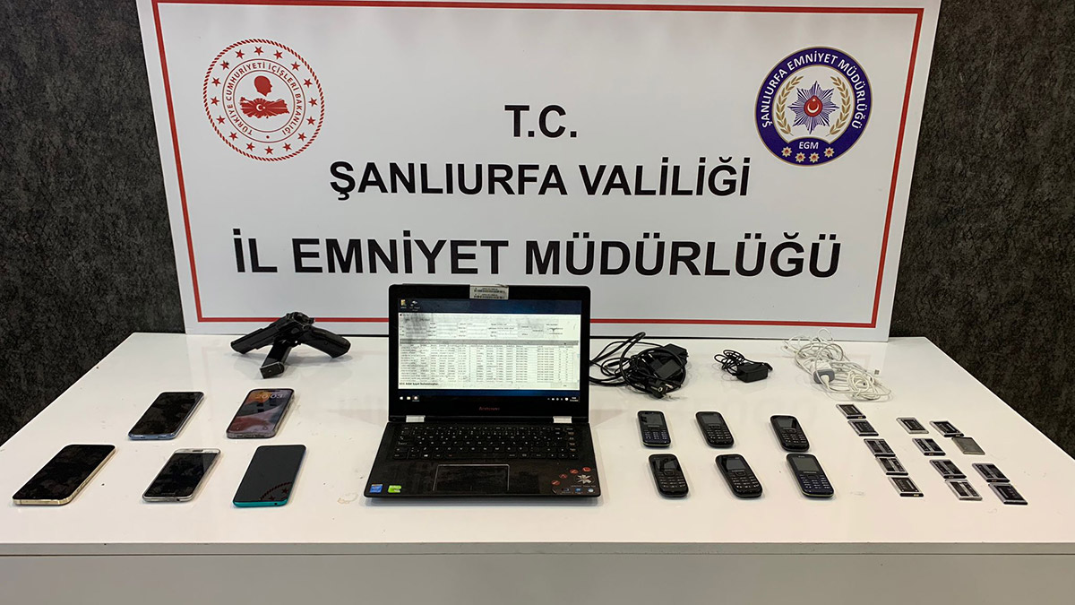 Şanlıurfa'da telefon dolandırıcılarına operasyon