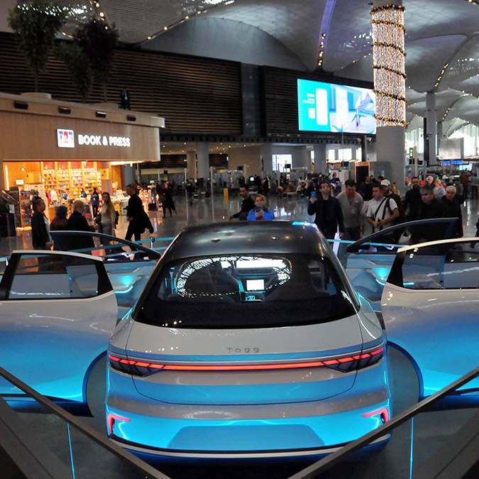 TOGG İstanbul Havalimanı'nda görücüye çıktı