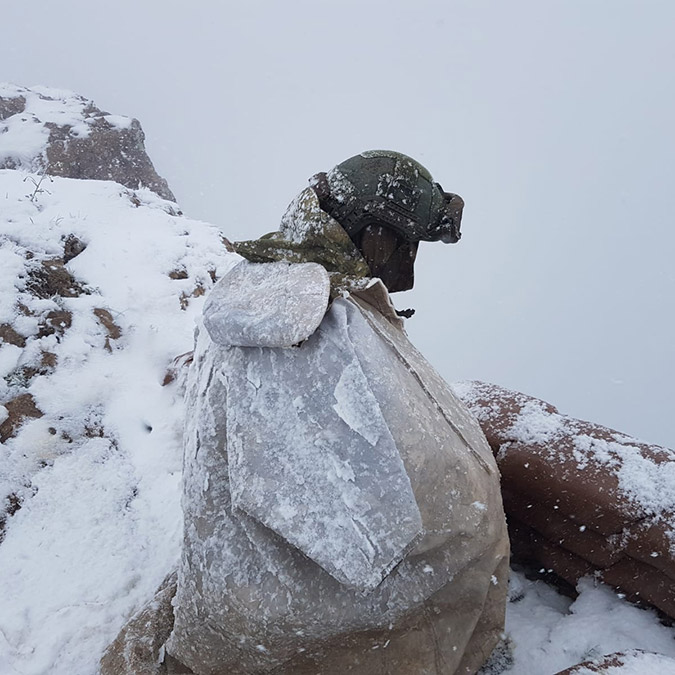 Üs bölgelerinde kar kalınlığı 20 santimetreyi aştı