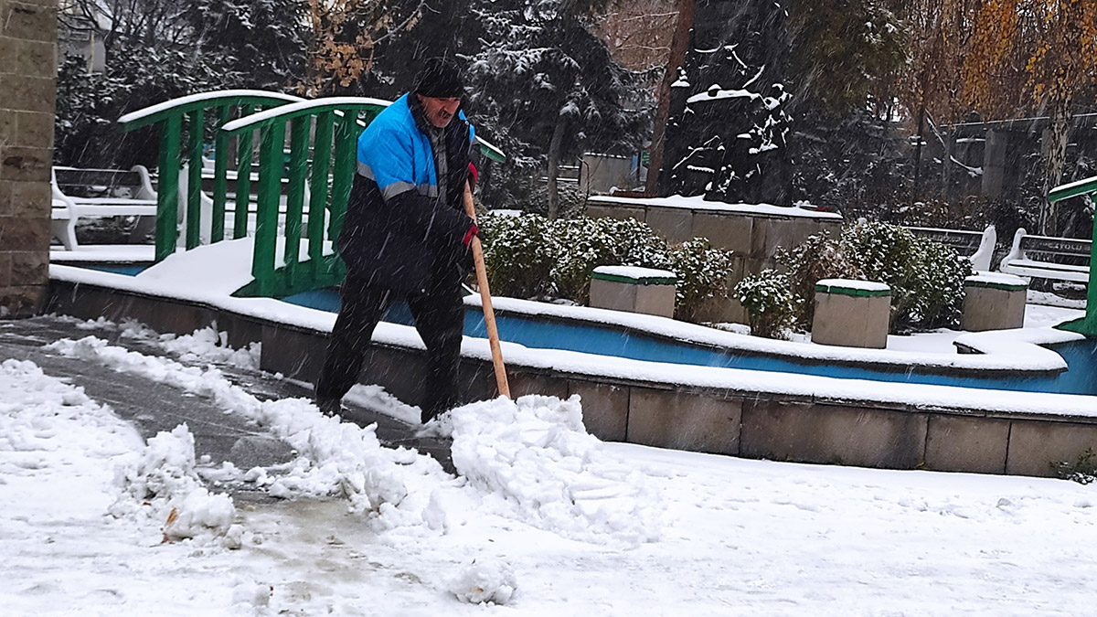 Van'da kar yağışı