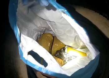 Yedek lastikten 1 kilo 928 gram kokain çıktı
