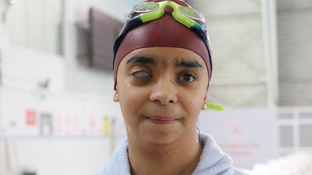 Görme engelli Beyza, milli takıma hazırlanıyor