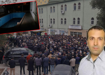 5'inci kattan düşen Faruk öğretmen defnedildi
