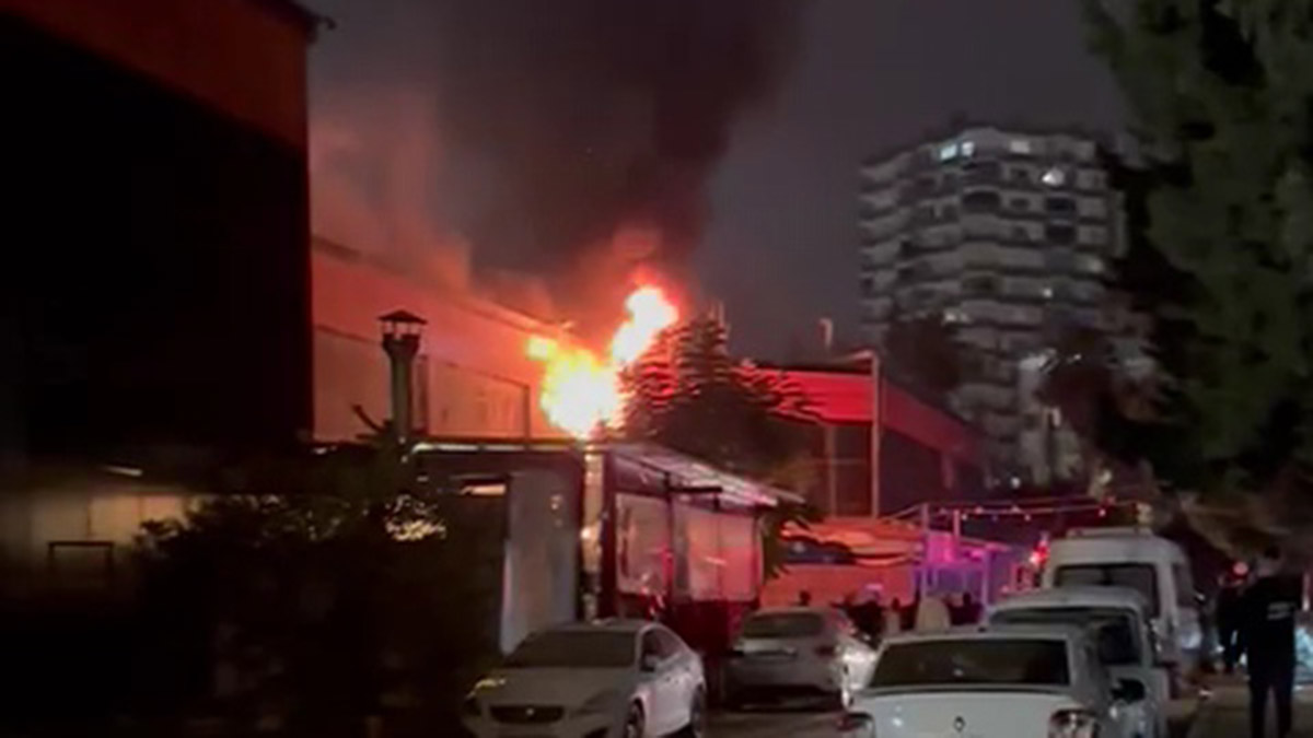 Adana'da elektronik eşya dükkanında yangın 