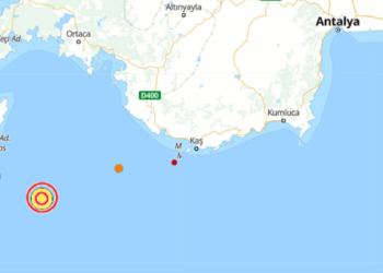 Akdeniz'de 5.4 büyüklüğünde deprem