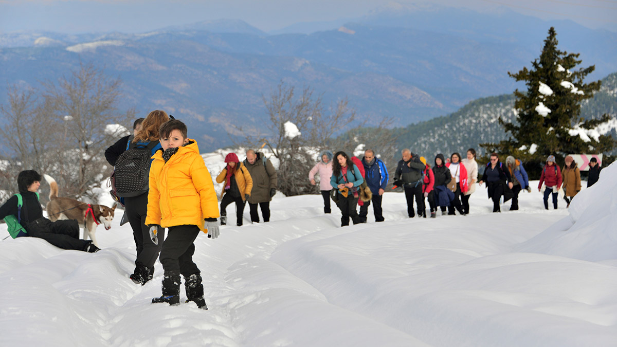 Antalya Saklıkent'te kar kalınlığı 115 santim